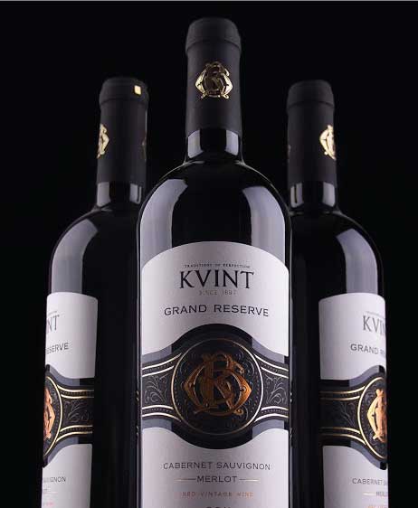 KVINT branded labels produced by Premier Labels 