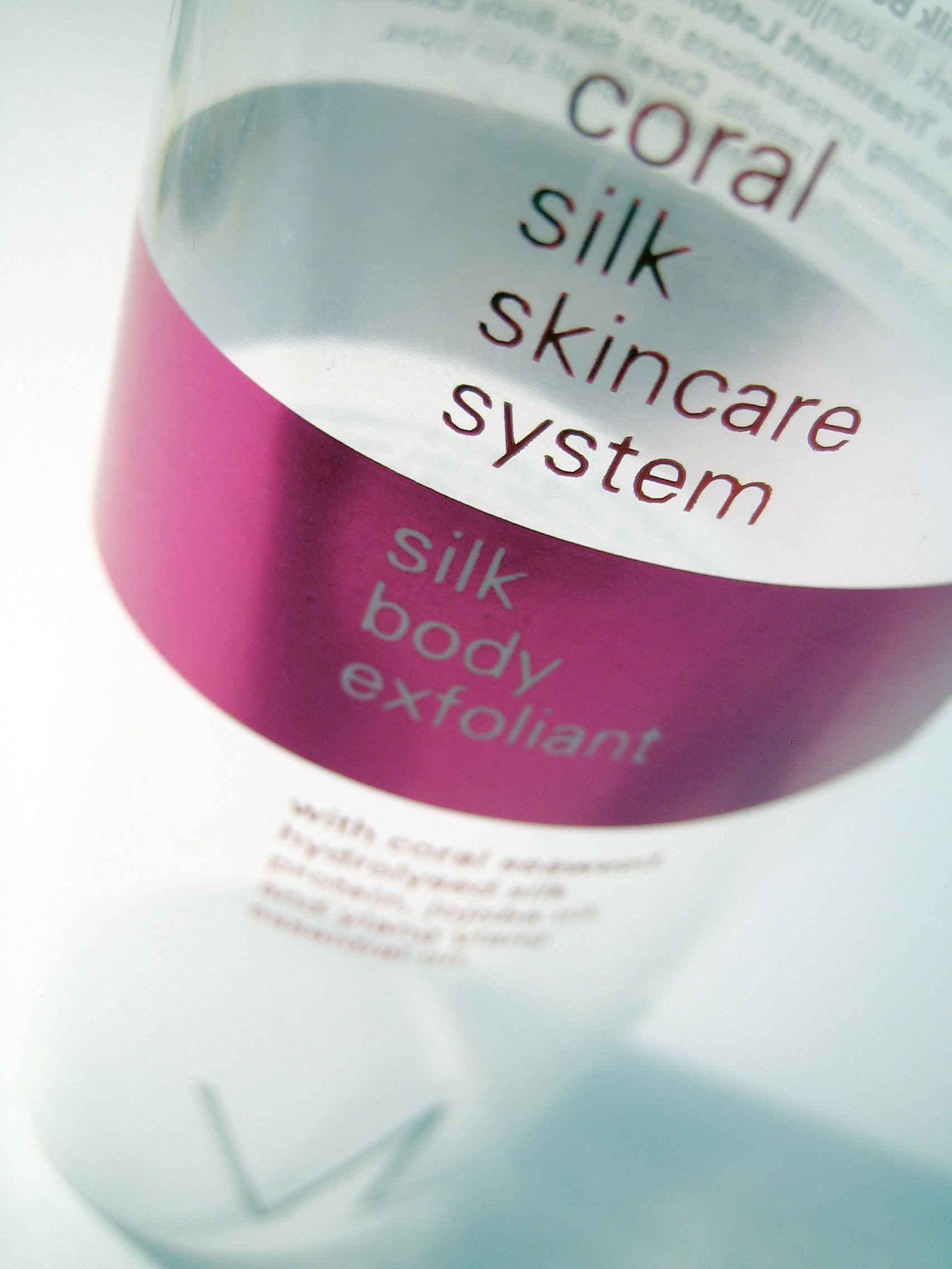 Coral Silk Skincare System health & beauty product labels manufactured by Premier Labels UK