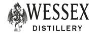 Custom gin bottle label printing for Wessex Distillery