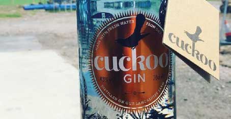 Cuckoo Gin label and swing ticket printed by Premier Labels 